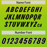 Custom Gold Neon Green Gradient Fashion Outdoor Authentic Football Jersey