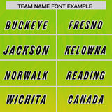 Custom Neon Green Gold Gradient Fashion Outdoor Authentic Football Jersey