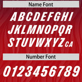 Custom Navy Red Gradient Fashion Outdoor Authentic Football Jersey