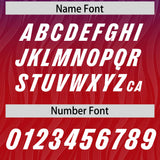 Custom Royal Red Gradient Fashion Outdoor Authentic Football Jersey