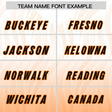 Custom White Orange Gradient Fashion Outdoor Authentic Football Jersey