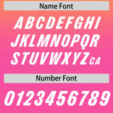 Custom Gold Pink Gradient Fashion Outdoor Authentic Football Jersey