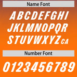 Custom Royal Orange Gradient Fashion Outdoor Authentic Football Jersey