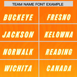 Custom Orange Gold Gradient Fashion Outdoor Authentic Football Jersey