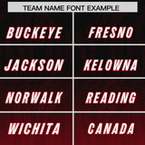 Custom Black Red Gradient Fashion Outdoor Authentic Football Jersey