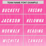 Custom Pink White Gradient Fashion Outdoor Authentic Football Jersey