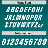 Custom Midnight Green Aqua Gradient Fashion Outdoor Authentic Football Jersey