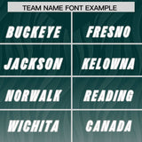 Custom Midnight Green Gray Gradient Fashion Outdoor Authentic Football Jersey