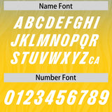 Custom Powder Blue Gold Gradient Fashion Outdoor Authentic Football Jersey