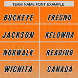 Custom Orange Gray Gradient Fashion Outdoor Authentic Football Jersey