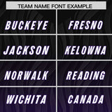 Custom Black Purple Gradient Fashion Outdoor Authentic Football Jersey