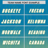 Custom Panther Blue Champagne Gradient Fashion Outdoor Authentic Football Jersey