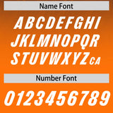 Custom Navy Orange Gradient Fashion Outdoor Authentic Football Jersey