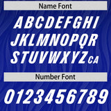 Custom Navy Royal Gradient Fashion Outdoor Authentic Football Jersey