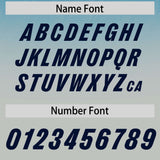 Custom Panther Blue Gray Gradient Fashion Outdoor Authentic Football Jersey