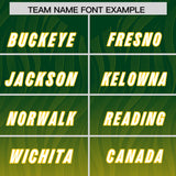 Custom Green Gold Gradient Fashion Outdoor Authentic Football Jersey