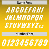 Custom Navy Gold Gradient Fashion Outdoor Authentic Football Jersey