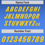 Custom Navy Powder Blue Gradient Fashion Outdoor Authentic Football Jersey