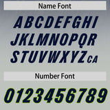 Custom Navy Gray Gradient Fashion Outdoor Authentic Football Jersey