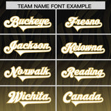 Custom Black Old Gold Gradient Fashion Outdoor Authentic Football Jersey