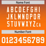 Custom Royal Orange Gradient Fashion Outdoor Authentic Football Jersey