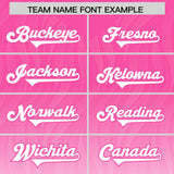 Custom Pink White Gradient Fashion Outdoor Authentic Football Jersey