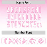 Custom Pink White Gradient Fashion Outdoor Authentic Football Jersey