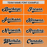 Custom Orange Gray Gradient Fashion Outdoor Authentic Football Jersey