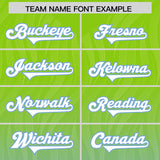 Custom Neon Green Powder Blue Gradient Fashion Outdoor Authentic Football Jersey