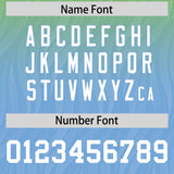 Custom Neon Green Powder Blue Gradient Fashion Outdoor Authentic Football Jersey