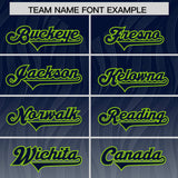 Custom Navy Gray Gradient Fashion Outdoor Authentic Football Jersey