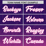 Custom Purple Pink Gradient Fashion Outdoor Authentic Football Jersey