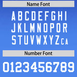 Custom Royal Powder Blue Gradient Fashion Outdoor Authentic Football Jersey