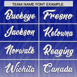 Custom Royal Cream Gradient Fashion Outdoor Authentic Football Jersey