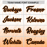 Custom White Orange Gradient Fashion Outdoor Authentic Football Jersey