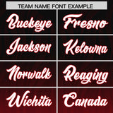 Custom Black Red Gradient Fashion Outdoor Authentic Football Jersey