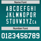 Custom Midnight Green Aqua Gradient Fashion Outdoor Authentic Football Jersey