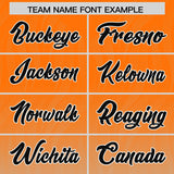 Custom Orange Gray Gradient Fashion Outdoor Authentic Football Jersey