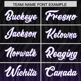 Custom Black Purple Gradient Fashion Outdoor Authentic Football Jersey