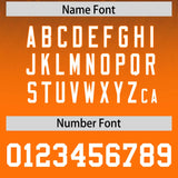 Custom Navy Orange Gradient Fashion Outdoor Authentic Football Jersey