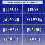 Custom Royal Cream Gradient Fashion Outdoor Authentic Football Jersey