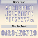 Custom Royal Cream Gradient Fashion Outdoor Authentic Football Jersey