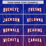 Custom Royal Red Gradient Fashion Outdoor Authentic Football Jersey