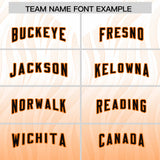 Custom White Orange Gradient Fashion Outdoor Authentic Football Jersey