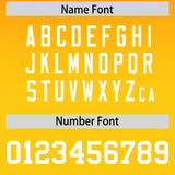 Custom Orange Gold Gradient Fashion Outdoor Authentic Football Jersey