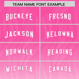 Custom Pink White Gradient Fashion Outdoor Authentic Football Jersey