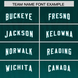 Custom Midnight Green Aqua Gradient Fashion Outdoor Authentic Football Jersey
