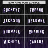 Custom Black Purple Gradient Fashion Outdoor Authentic Football Jersey