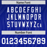 Custom Navy Royal Gradient Fashion Outdoor Authentic Football Jersey