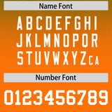 Custom Kelly Green Orange Gradient Fashion Outdoor Authentic Football Jersey